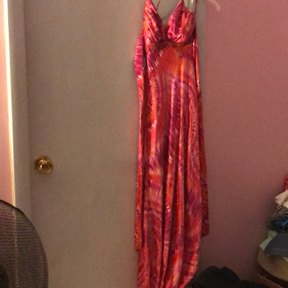 Floral print long dress